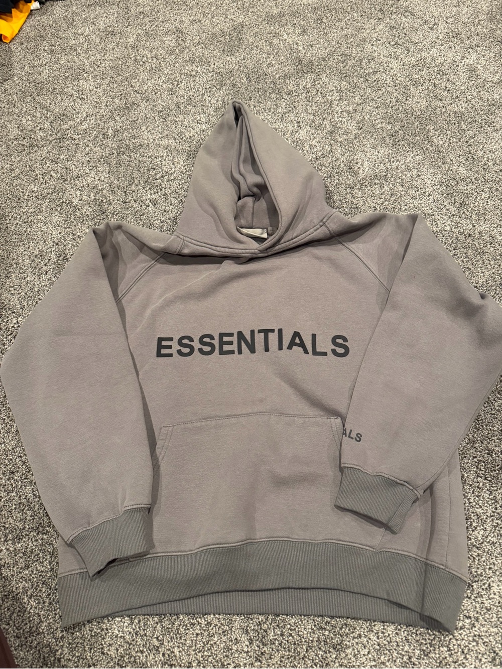 ESSENTIALS Men's Gray Hoodie Sweatshirt size M